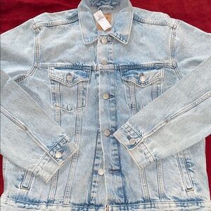 GAP stone washed denim jacket. NWT